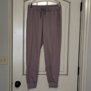 Ajisai Jagger Pants Small Gray Taupe Soft Material Elastic Drawstring Waist